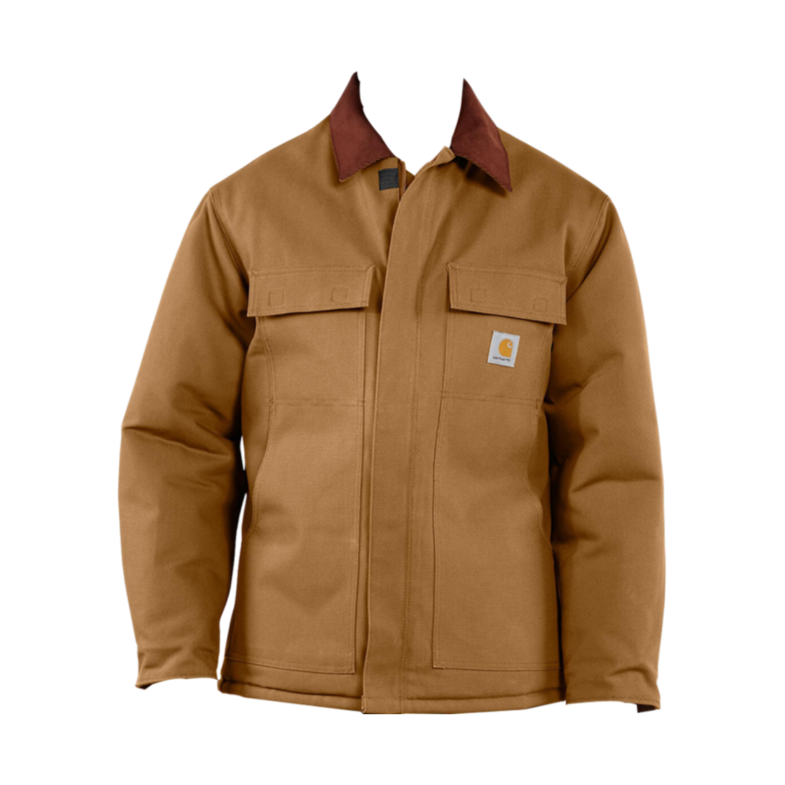 106674-BRN Carhartt Loose Fit Duck Insulated Traditional Jacket Brown