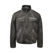 BLR Dyed Multi Pocket Nylon Work Jacket Grey