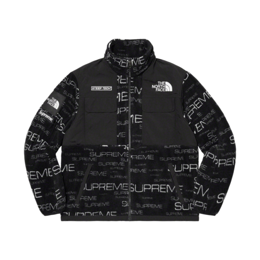 슈프림 x 노스페이스 익스페디션 플리스 자켓 블랙 - 18FW
