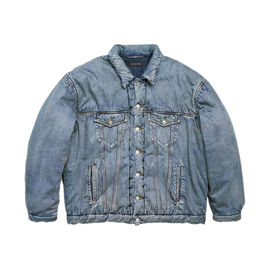 681689TOW614012 Balenciaga Padded Jacket Light Blue