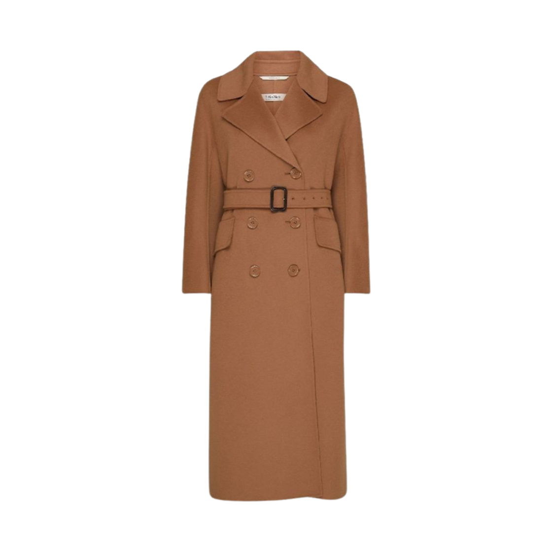 ERIC-022 (W) S Max Mara Erice Belted Wool Coat Brown