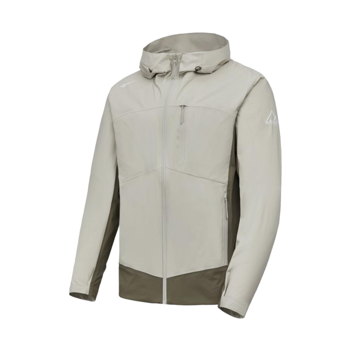 PR3MJ24S122 PRO-SPECS Hooded 2.5LAYER Lightweight Waterproof Trail Running Jacket Light Beige