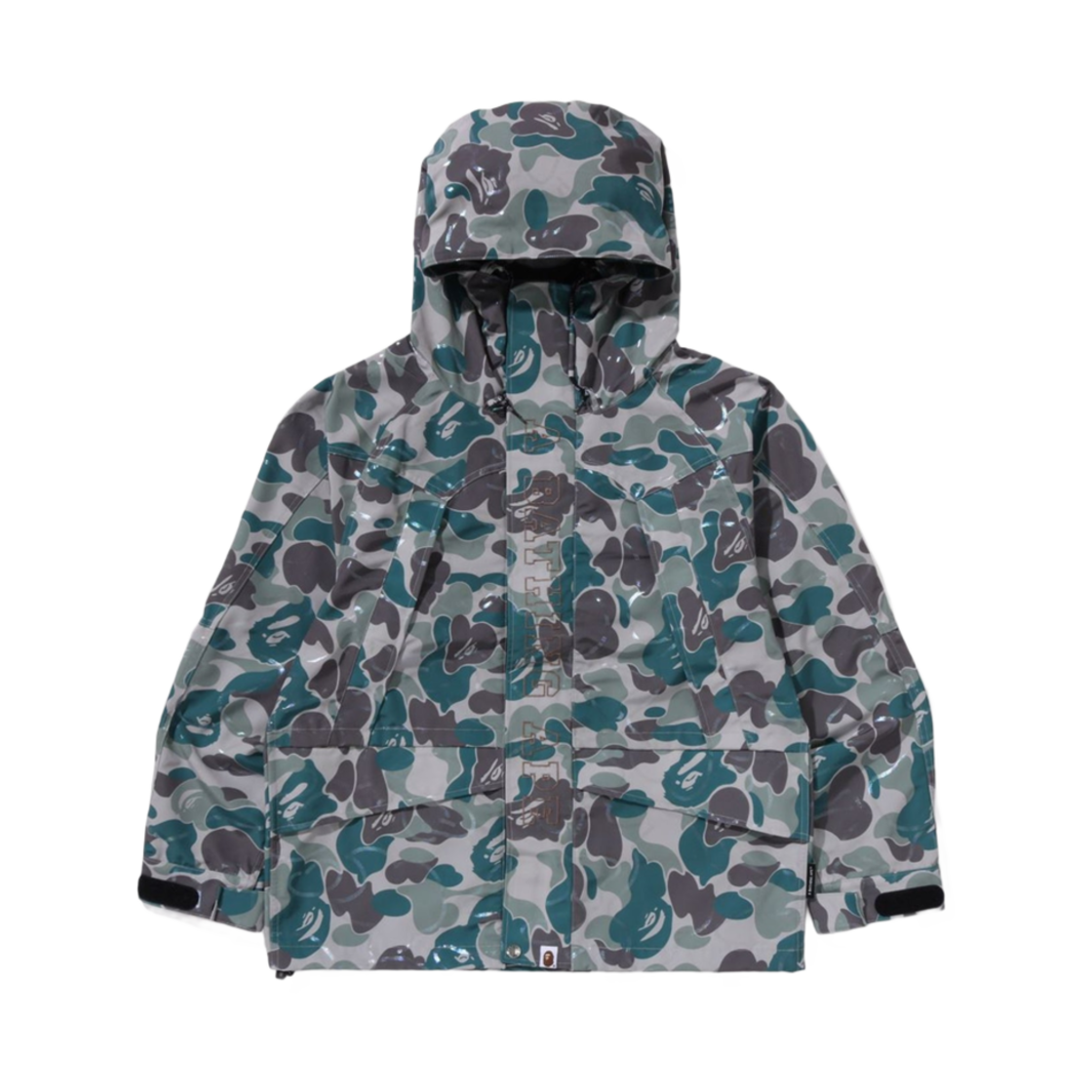 0ZXLJM140001N BAPE Laminated Camo Snowboard Jacket Beige - 대표 이미지 #1