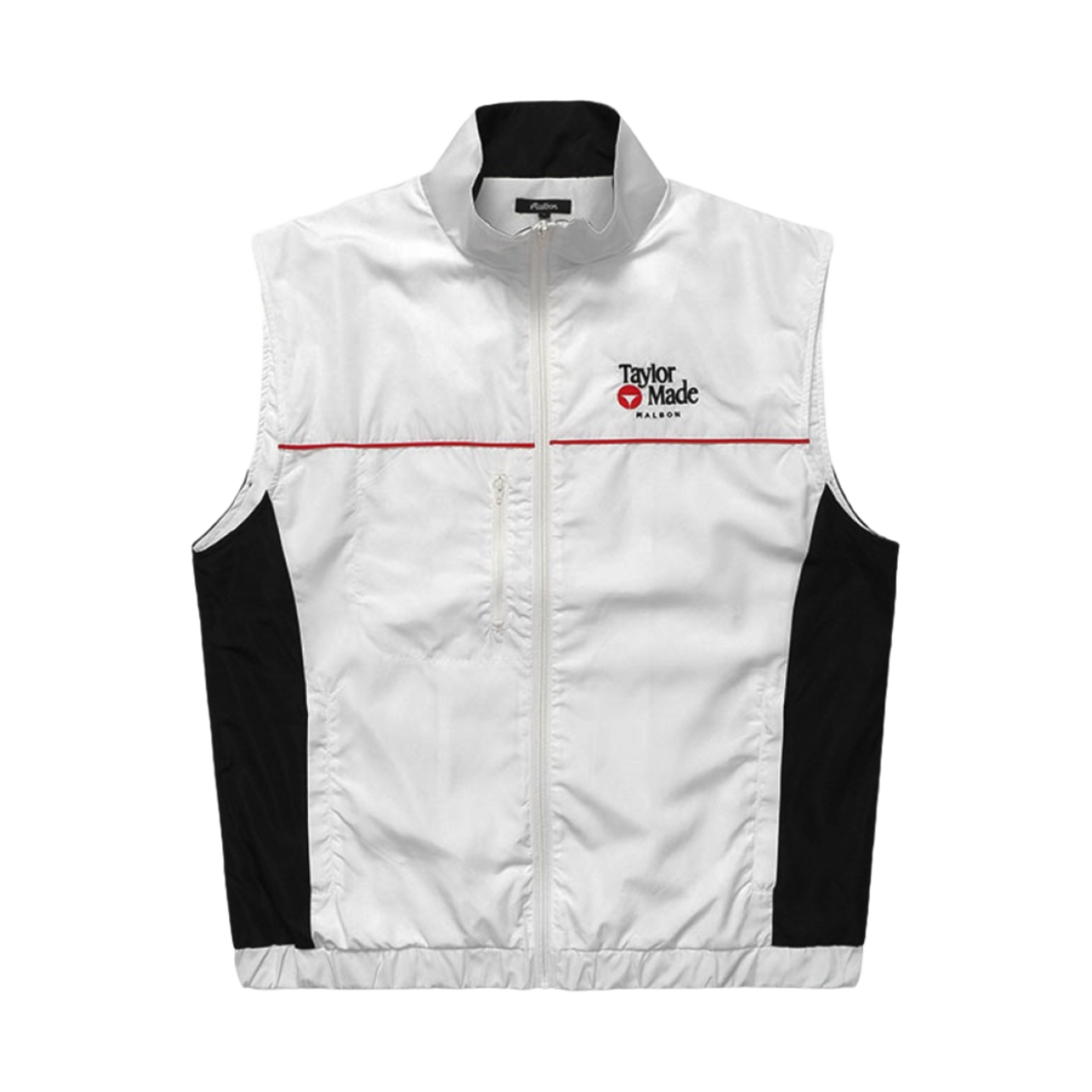 말본 골프 x 테일러메이드 레트로 패널 베스트 화이트(Malbon Golf x Taylormade Retro Panel Vest White) - 1