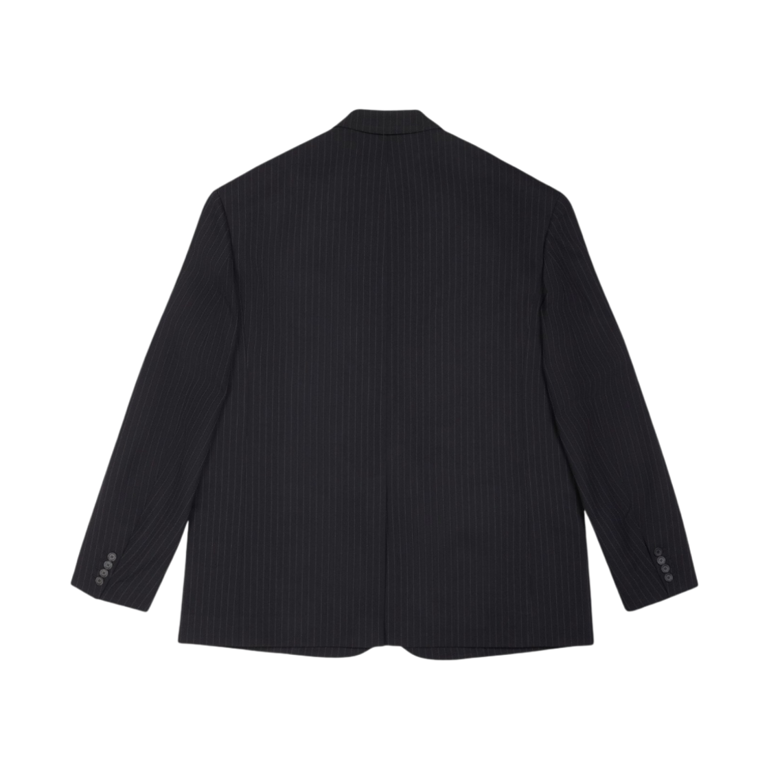 발렌시아가 핀스트라이프 테일러링 트윌 오버사이즈 자켓 블랙(Balenciaga Pinstripe Tailoring Twill Oversized Jacket Black) - 2