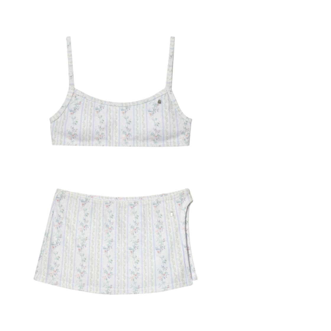 - (W) Glowny Malibu Bikini 3 Set Blue Multi