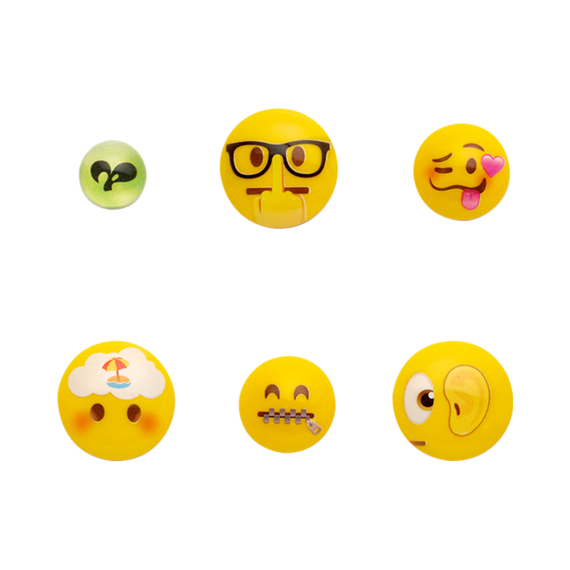 P00000DF NUPIP Yellow Nupip Emotion Magnet Set
