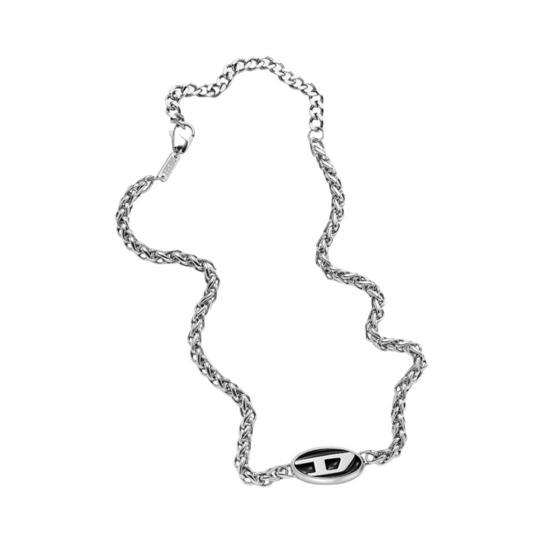 디젤 Dx1470 스테인리스 스틸 네크리스 실버(Diesel Dx1470 Stainless Steel Necklace Silver)