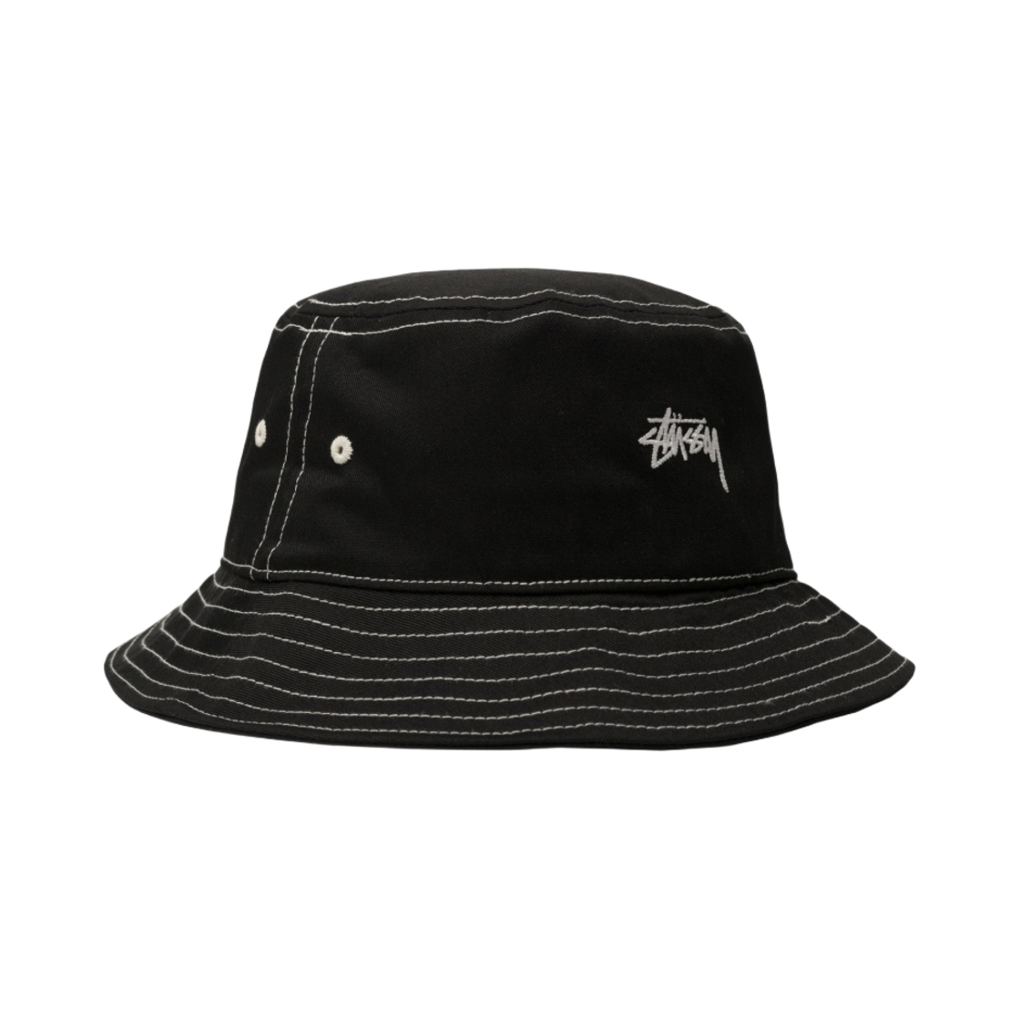 스투시 x 아워레가시 리사이클드 트윌 버킷햇 블랙(Stussy x Our Legacy Recycled Twill Bucket Black) - 2