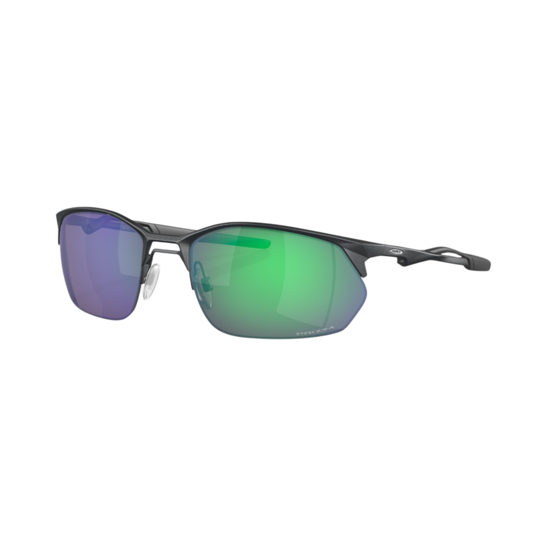 오클리 와이어 탭 2.0 새틴 라이트 스틸 프레임 프리즘 제이드 렌즈 내로우 핏(Oakley Wire Tap 2.0 Satin Light Steel Frame Pirzm Jade Lenses Narrow Fit) - 1