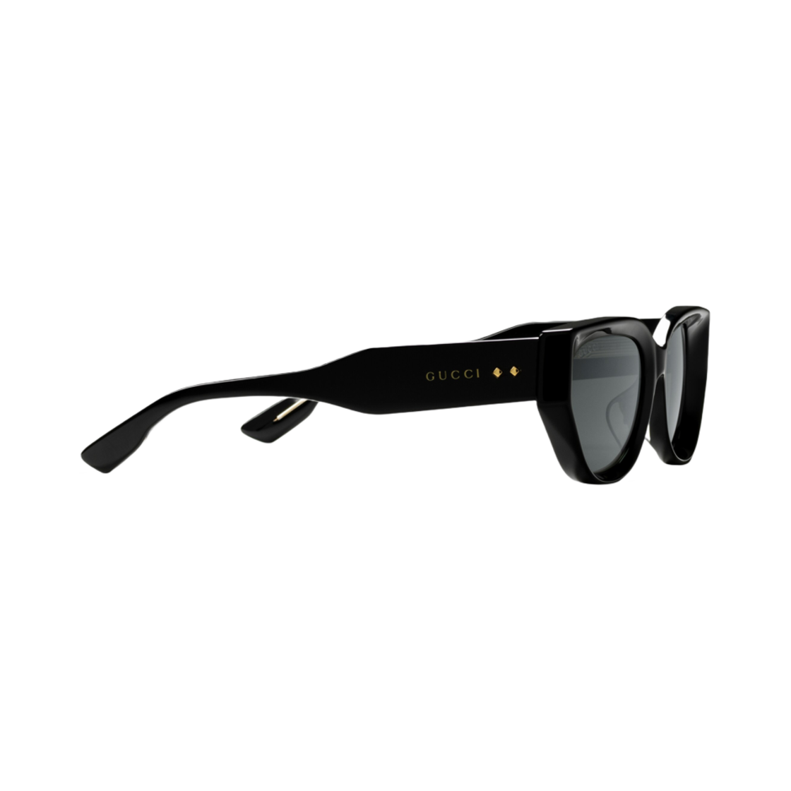 (W) 구찌 캣아이 쉐입 프레임 선글라스 샤이니 블랙((W) Gucci Cat-Eye Shape Frame Sunglasses Shiny Black) - 2