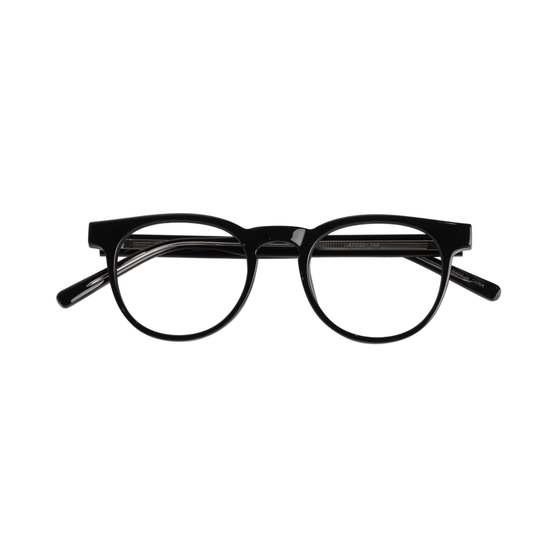 horn-rimmed Black Hangle Basic horn-rimmed glasses Black
