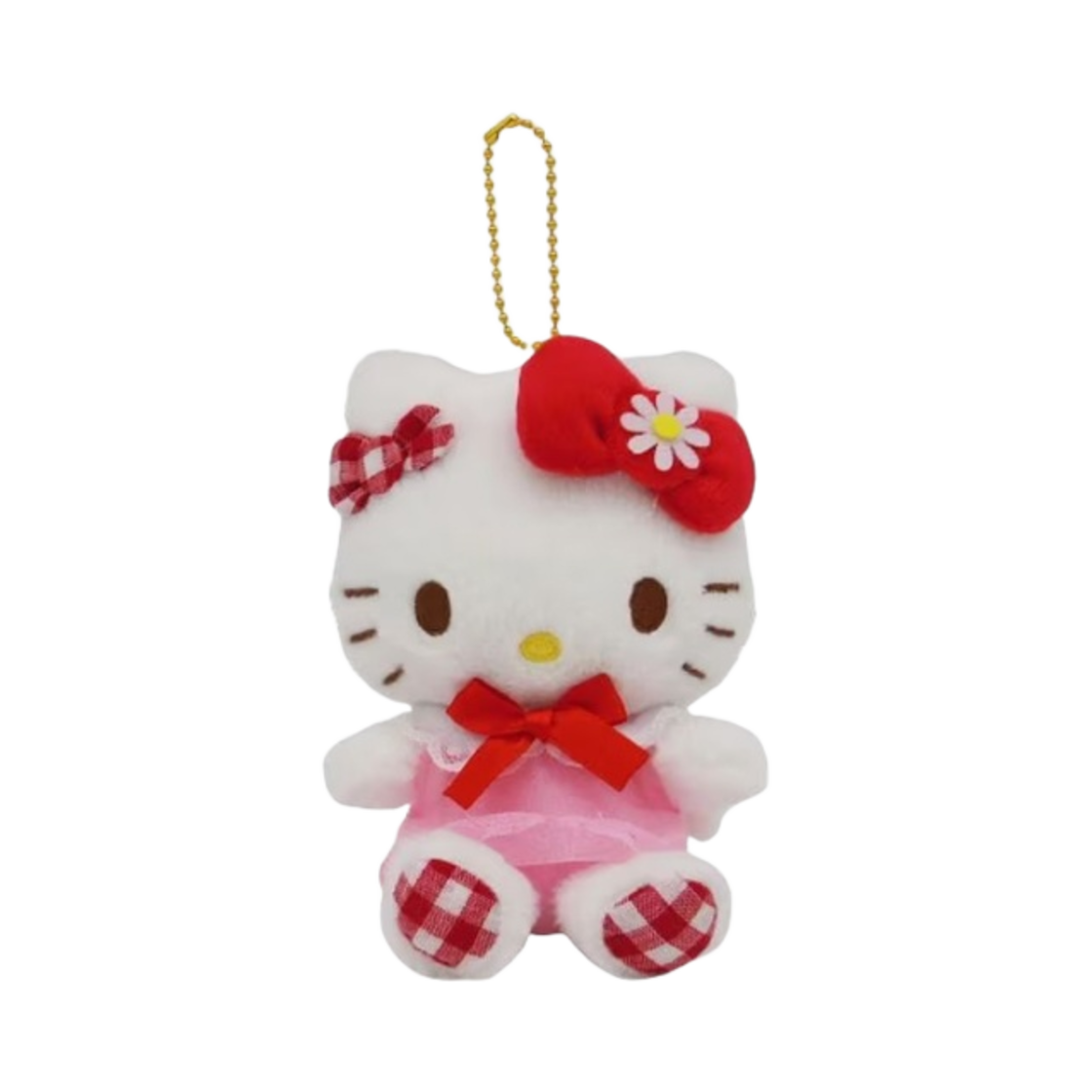 산리오 헬로 키티 깅엄 엔젤 시리즈 마스코트 홀더(Sanrio Hello Kitty Gingham Angel Series Mascot Holder) - 1