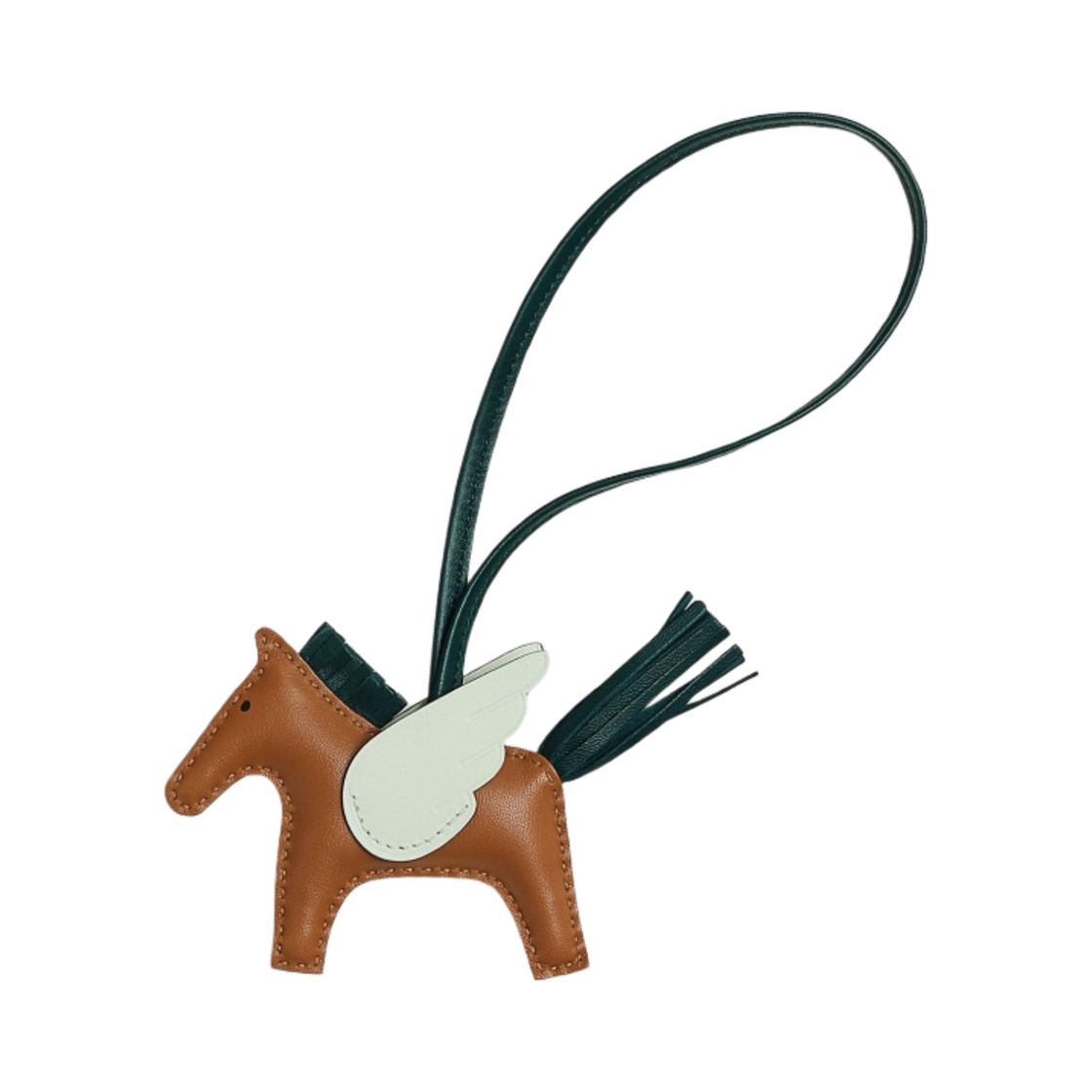 H083010CABF Hermes Rodeo Pegase PM Charm Milo Swift & Gold Vert Cypres Vert Fizz - 대표 이미지 #1