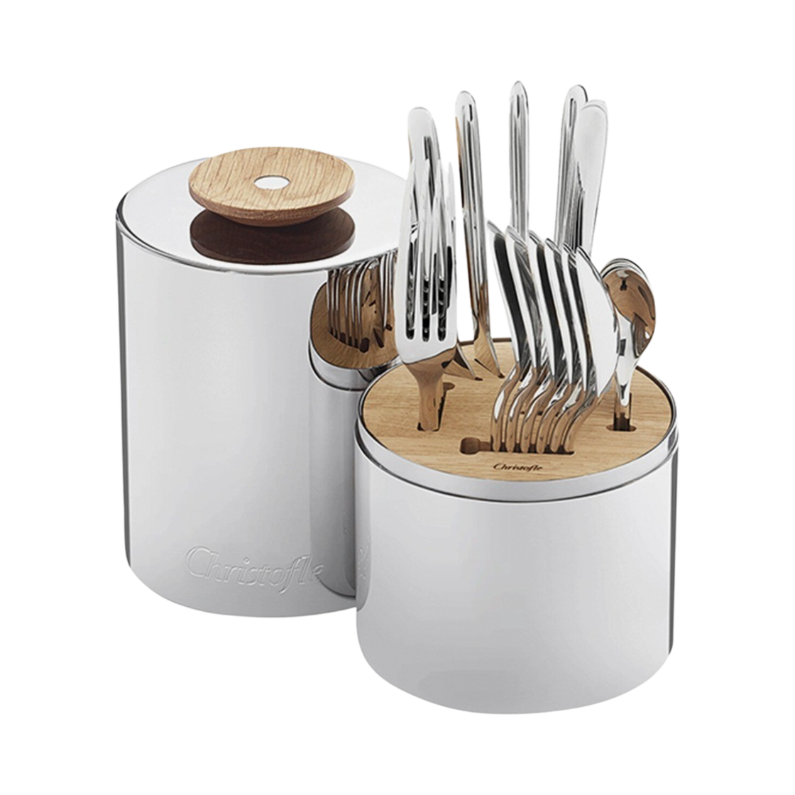 크리스토플 에센셜 스테인리스 스틸 플랫웨어 세트 24p(Christofle Essentiel Stainless Steel Flatware Set 24p)