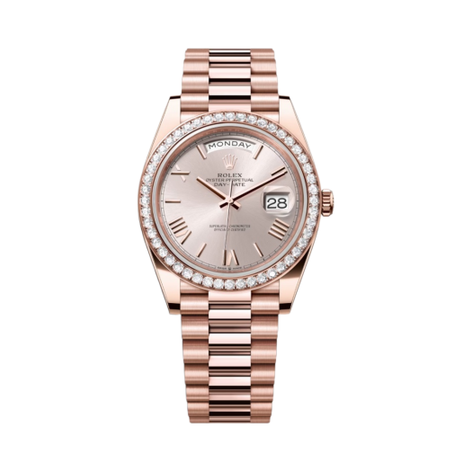 Rolex Day-Date 40mm Sundust Diamond-Set Oyster