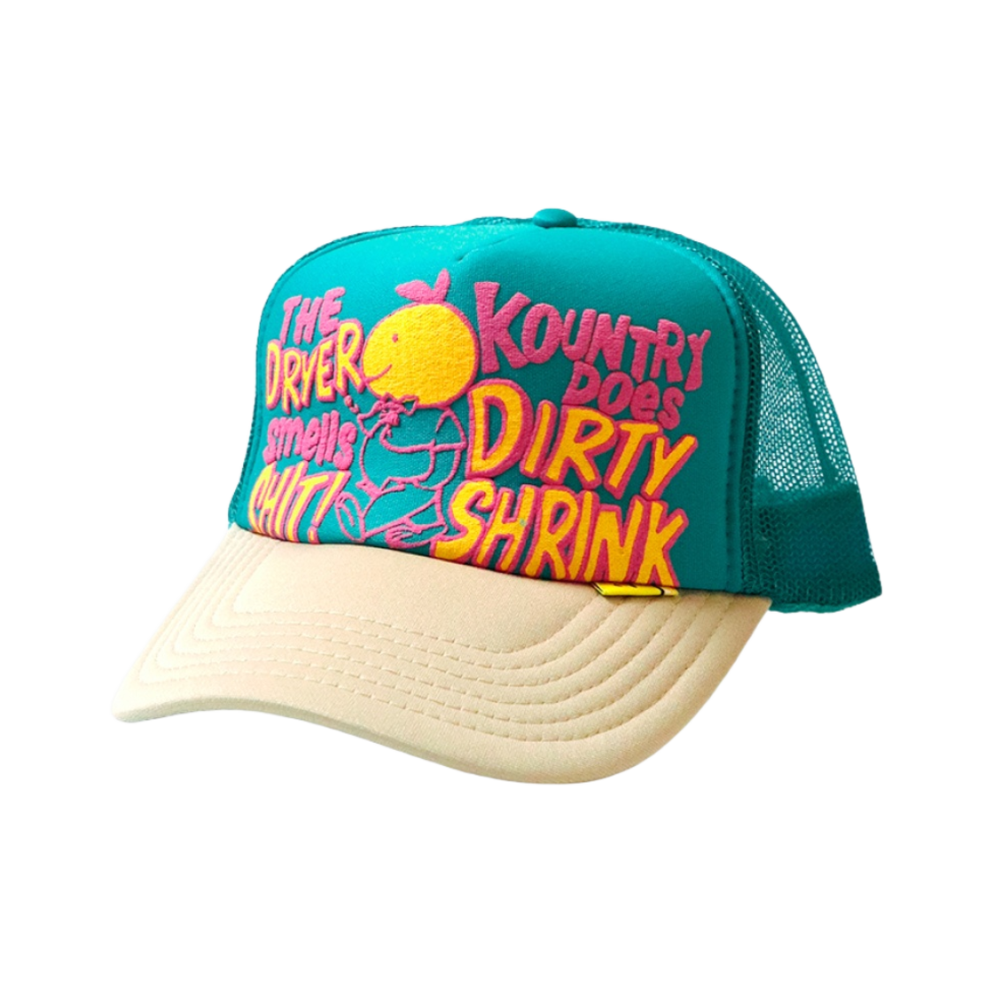 캐피탈 컨트리 더티 쉬링크 트럭캡 터콰이즈 베이지