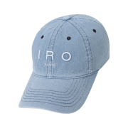 Iro Troyes Iro Logo Denim Ball Cap Blue