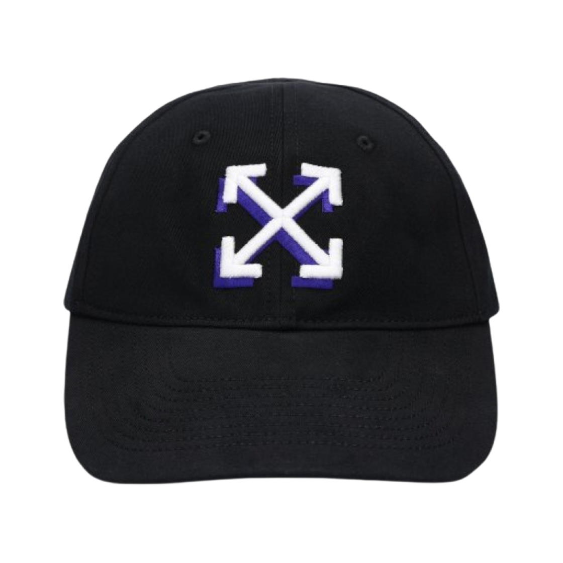 OMLB041S23FAB0061001 Off-White Arrow Baseball Cap Black White