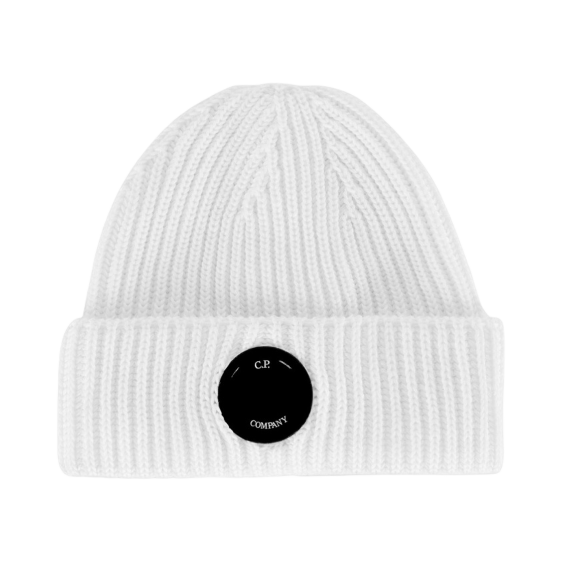 C.P. 컴퍼니 엑스트라 파인 메리노 울 비니 거즈 화이트 - 22FW(C.P. Company Extra Fine Merino Wool Beanie Gauze White - 22FW) - 1