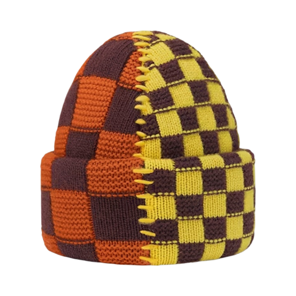 루이비통 다미에 팝 스플릿 비니 옐로우 레드(Louis Vuitton Damier Pop Split Beanie Yellow Red) - 2