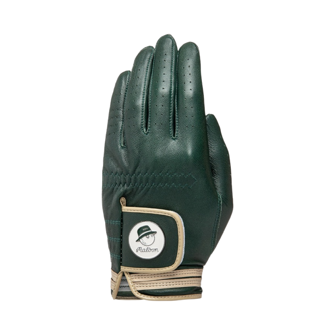 말본 골프 버킷 레더 글러브 그린(Malbon Golf Buckets Leather Glove Green) - 1