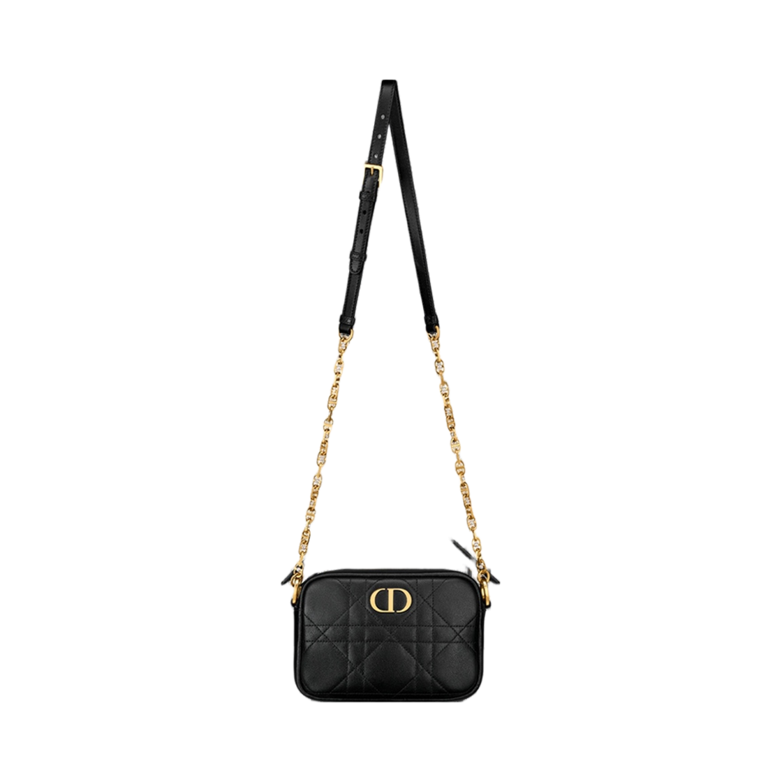 디올 스몰 디올 카로 탑 핸들 카메라백 블랙(Dior Small Dior Caro Top Handle Camera Bag Black) - 4