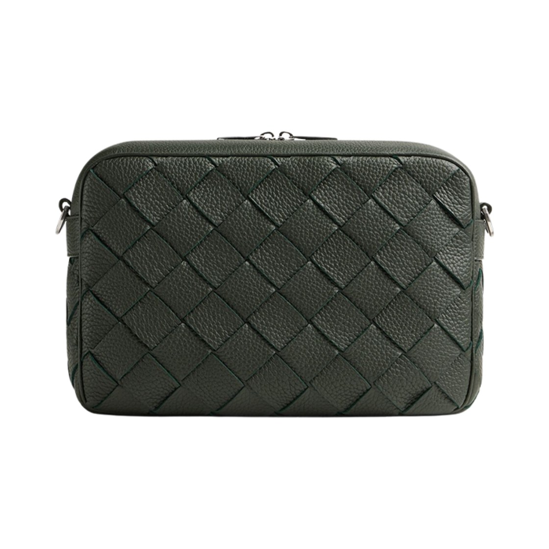 보테가 베네타 인트레치아토 카메라 백 다크 그린(Bottega Veneta Intrecciato Camera Bag Dark Green) - 2