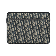 Dior Laptop Case Beige Black Dior Oblique Jacquard