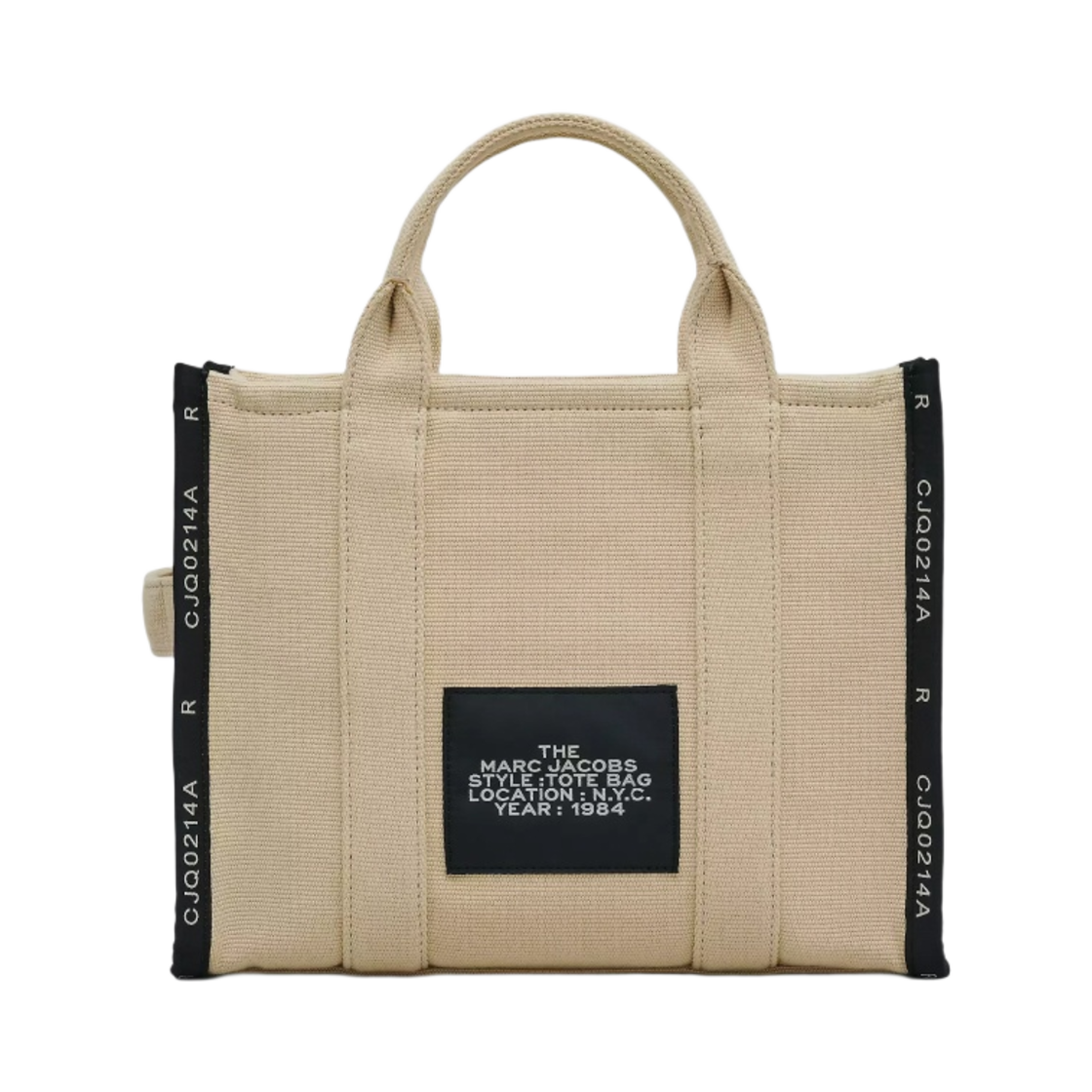 M0017027-263 Marc Jacobs The Jacquard Medium Tote Bag Warm Sand - #3
