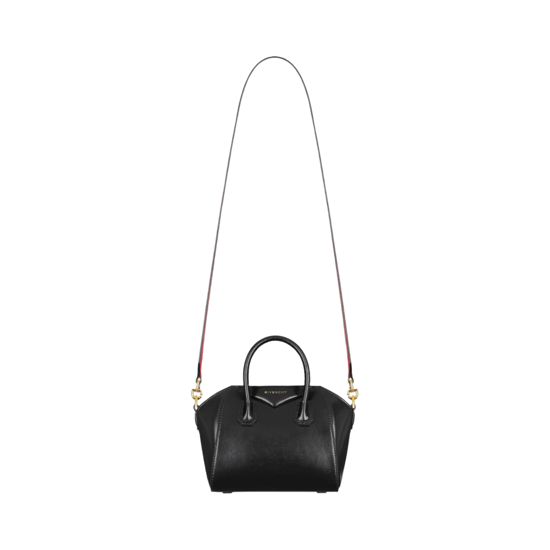 지방시 박스 레더 안티고나 토이백 블랙 레드(Givenchy Antigona Toy Bag in Box Leather Black Redd) - 3