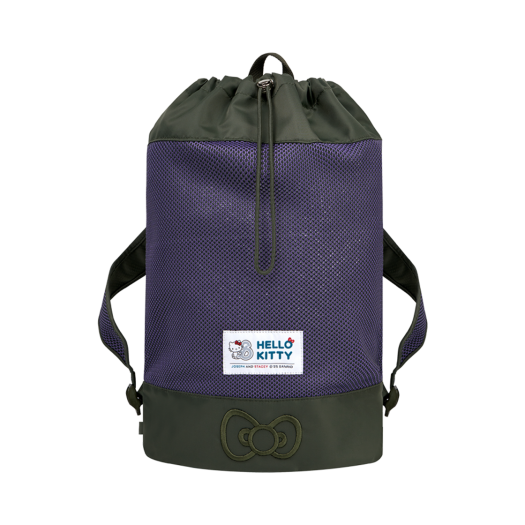 0JSQ1BP05KVF Joseph&Stacey Mesh Backpack Hello Kitty Khaki Violet