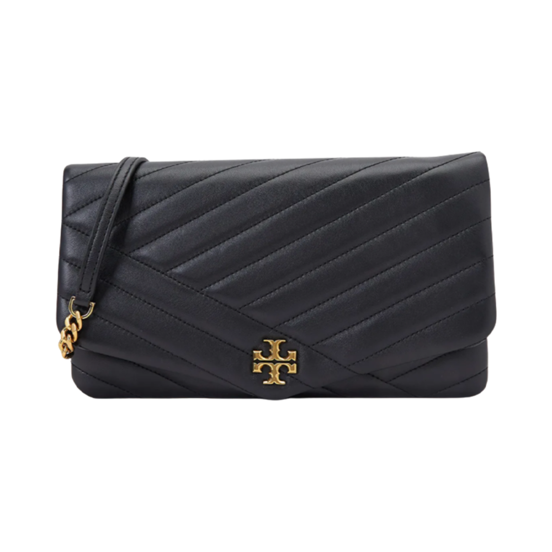56824-001 Tory Burch Kira Chevron Shoulder Bag Black