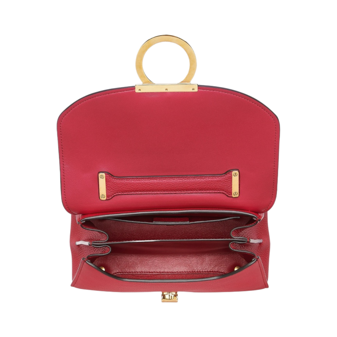페라가모 스몰 간치니 탑 핸들백 쿠렌트(Ferragamo Small Gancini Top Handle Bag Currant) - 4