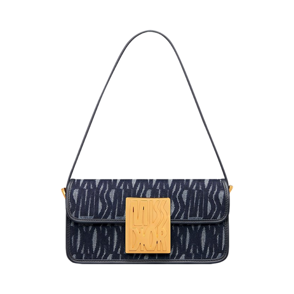 디올 미스 플랩 백 블루 미스 디올 올 오버 데님(Dior Miss Flap Bag Blue Miss Dior Allover Denim) - 1