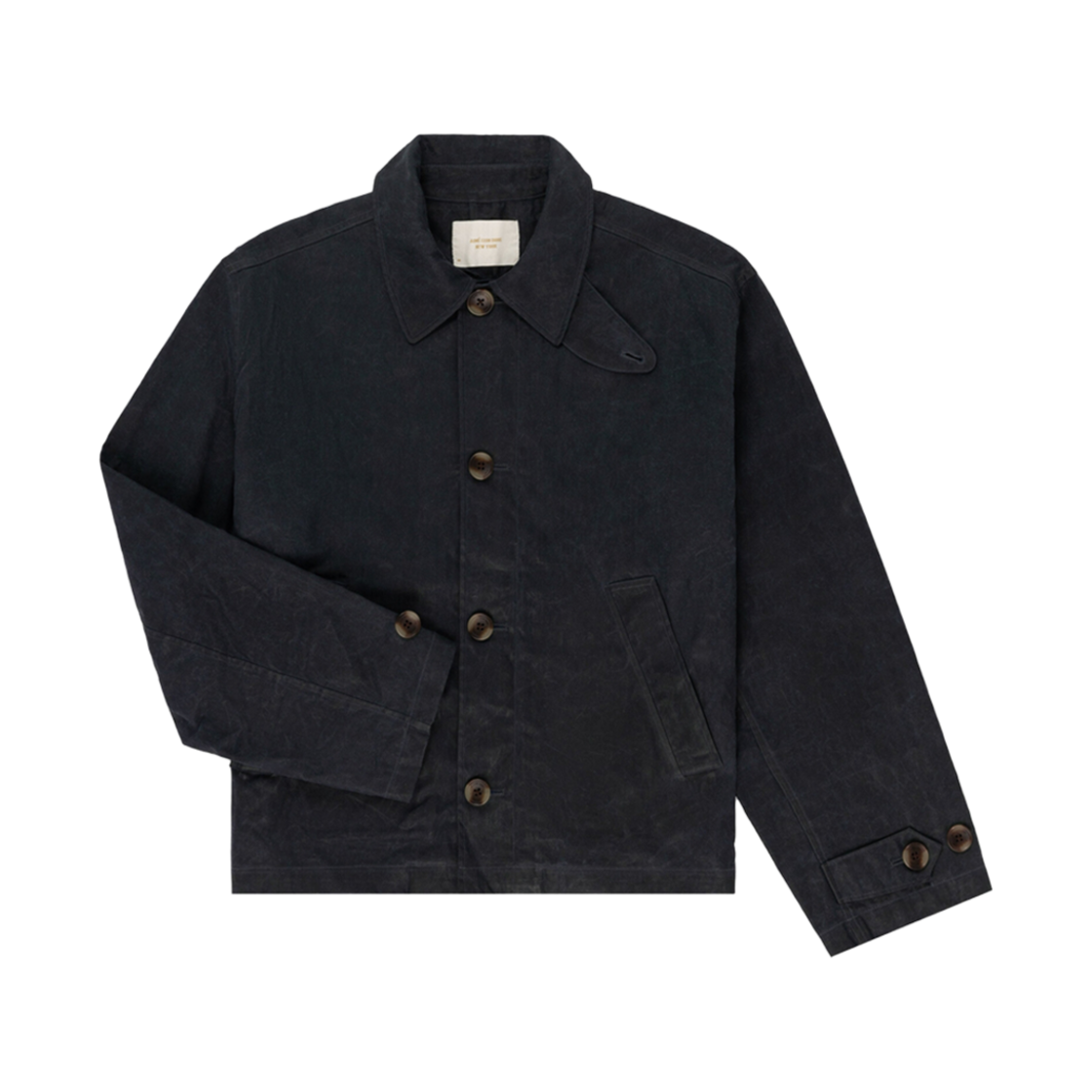 - Aime Leon Dore Cropped Mac Jacket Navy Blazer