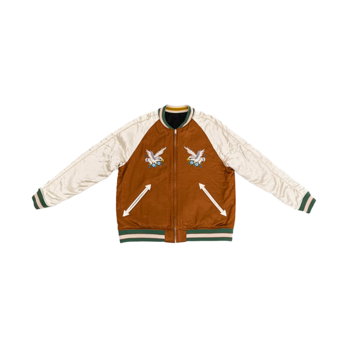 - Vandy The Pink Reversible Sukajan Jacket Brown