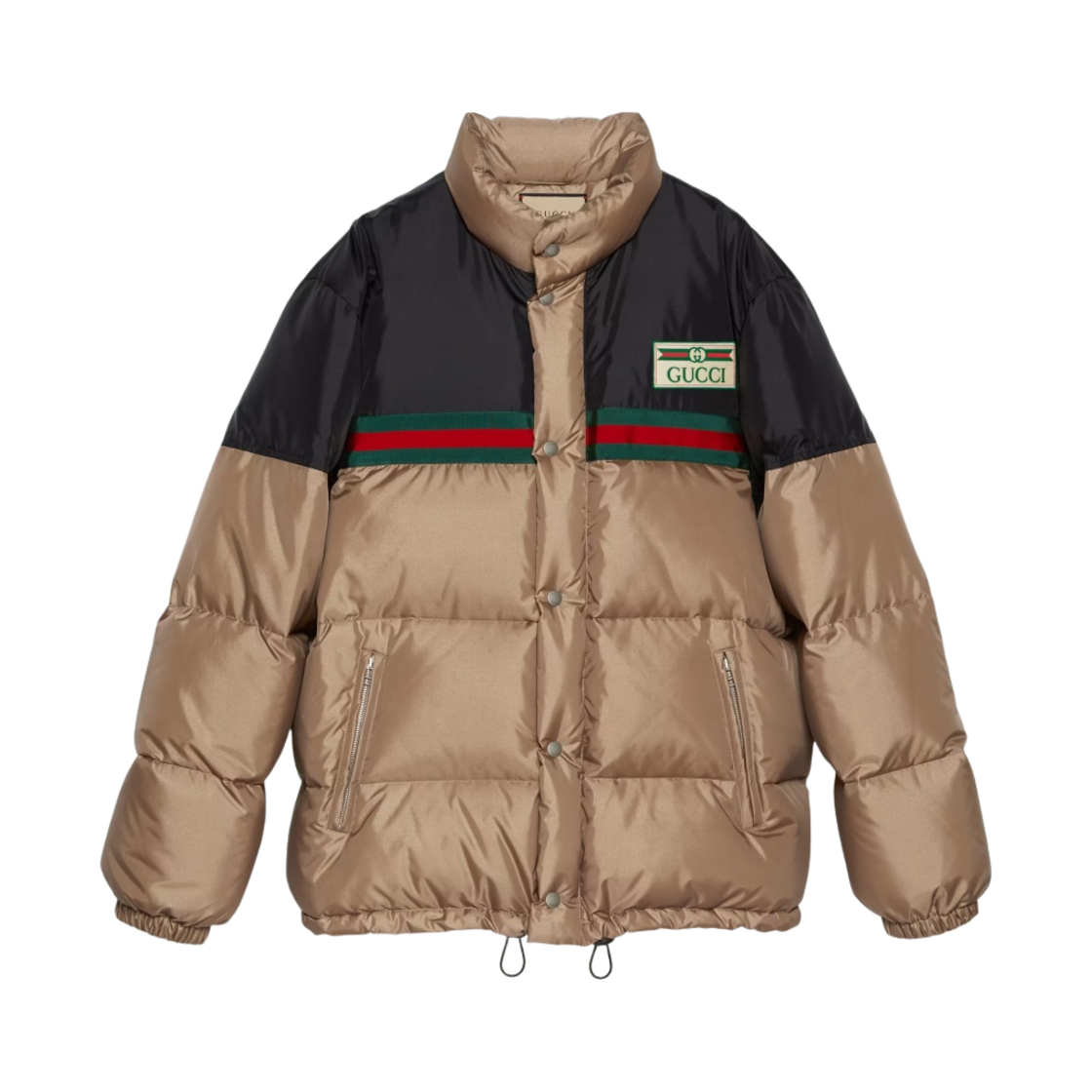 구찌 나일론 사틴 패딩 자켓 브론즈(Gucci Nylon Satin Padded Jacket Bronze) - 1