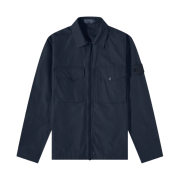 Stone Island 116F1 Ghost Piece O-Ventile Cotton Overshirt Navy Blue - 22FW