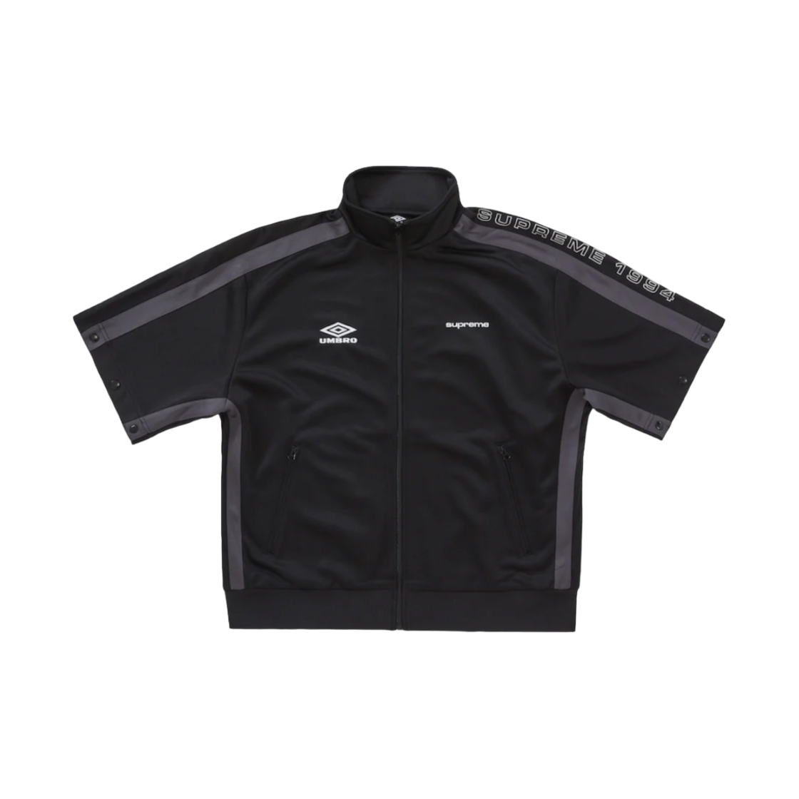 슈프림 x 엄브로 스냅 슬리브 자켓 블랙 - 23SS(Supreme x Umbro Snap Sleeve Jacket Black - 23SS) - 3