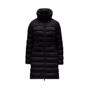 (W) Moncler Flammette Long Down Jacket Black - 22FW