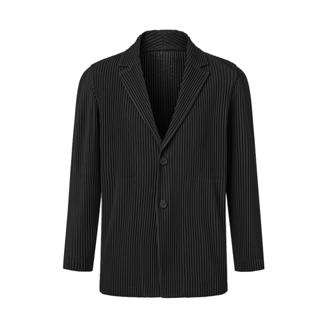 MJA2CBK Monplisse Men Tailored Pleats Jacket Black