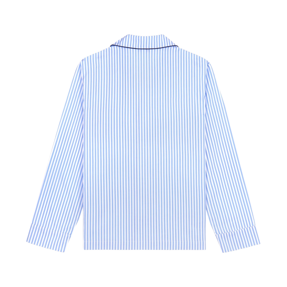 (W) 스포티 앤 리치 x 호텔 뒤 캡 에덴 록 부이 파자마 셔츠 블루 스트라이프 네이비((W) Sporty & Rich x Hotel Du Cap-Eden-Roc Buoy Pajama Shirt Blue Striped Navy) - 2