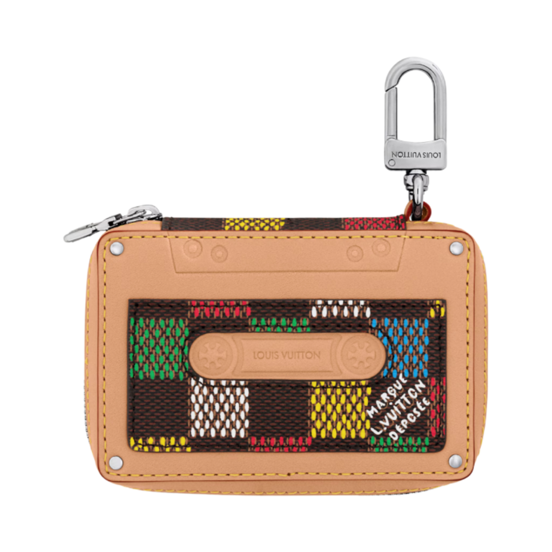 루이비통 LV 테이프 키 홀더 앤 백 참 다미에 에벤 멀티컬러(Louis Vuitton LV Tape Key Holder & Bag Charm Damier Ebene Multicolor) - 3