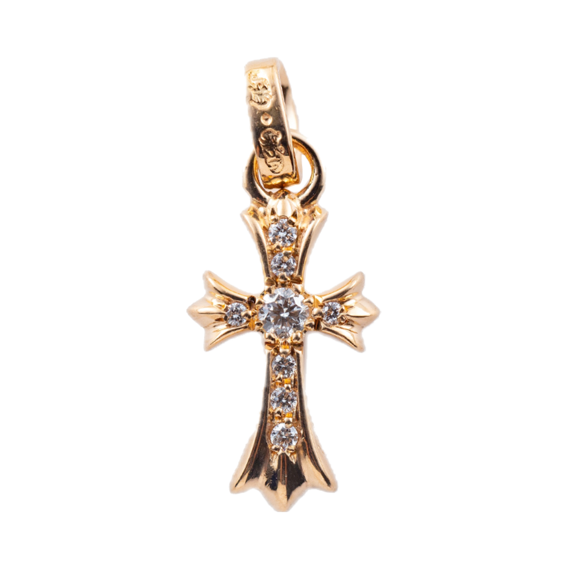 120 100 008 Hansroom Chrome Hearts 22K Baby Fat Cross Charm Pave Dia