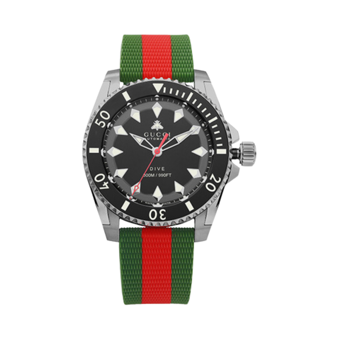 구찌 다이브 꿀벌 우레탄 40mm 스테인리스 스틸 그린(Gucci Dive Bee Urethane 40mm Stainless Steel Green)