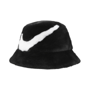 Nike Apex Faux Fur Swoosh Bucket Black