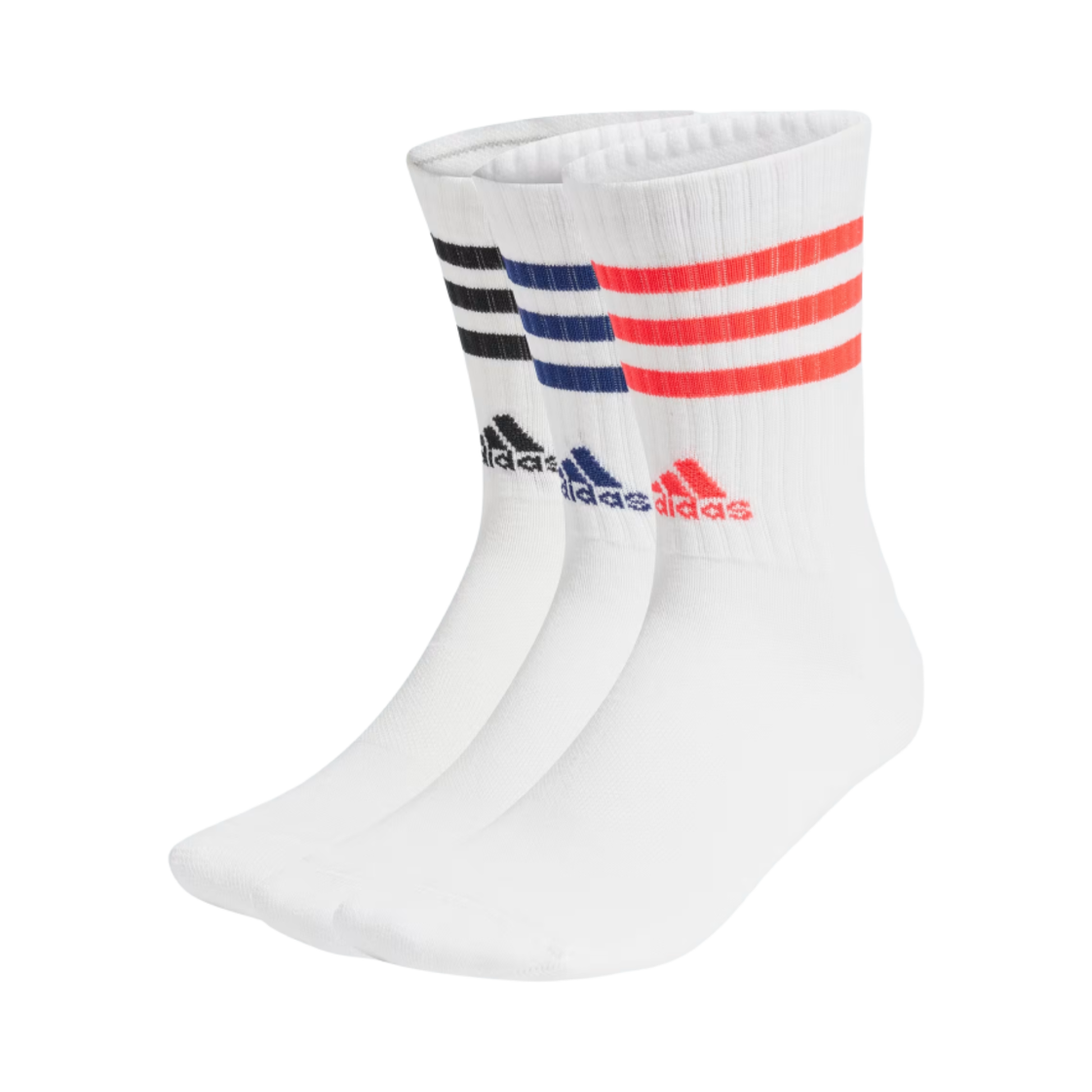 JC8839 Adidas 3S Cushioned Crew Socks White (3 Pack)