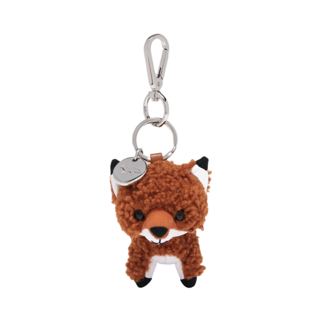 JU06933KA0005-P260 Maison Kitsune Small Fox Bag Charm Camel