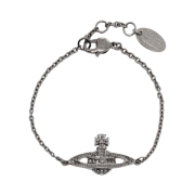 Vivienne Westwood Mini Bas Relief Chain Bracelet Gun Metal